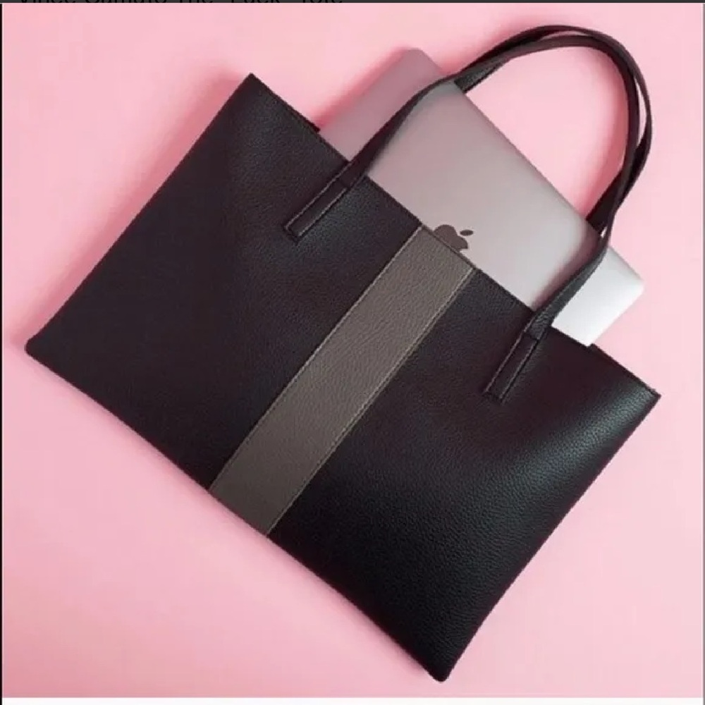 Vince Camuto Black and Gray Laptop Bag